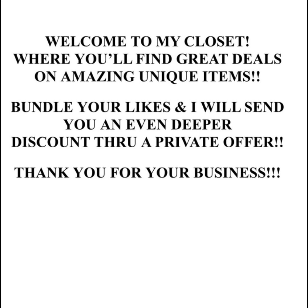 BUNDLE YOUR LIKES &  I WILL SEND YOU AN EVEN DEEPER DISCOUNT VIA A PRIVATE OFFER